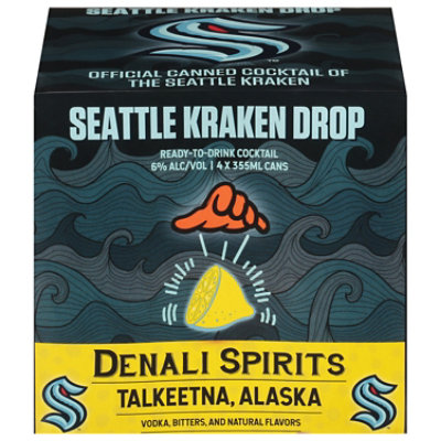 Seattle Kraken Lemon Drop Ready-to-drink Canned Cocktail - 4-12 FZ - Image 1