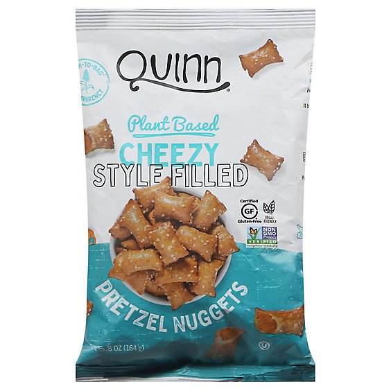 Quinn Pretzels Cheese Filled Plant Based - 5.8 OZ