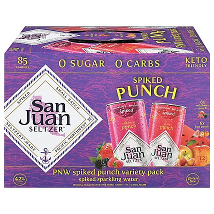 San Juan Seltzer Spiked Fruit Punch Variety Pack In Cans - 12-12 Fl. Oz. - Image 3