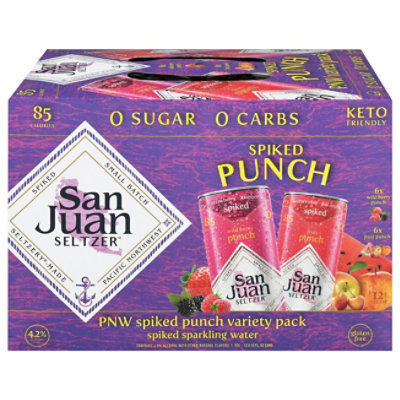 San Juan Seltzer Spiked Fruit Punch Variety Pack In Cans - 12-12 Fl. Oz. - Image 3