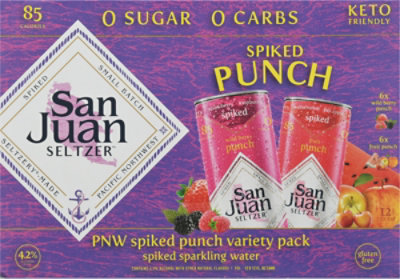 San Juan Seltzer Spiked Fruit Punch Variety Pack In Cans - 12-12 Fl. Oz. - Image 6