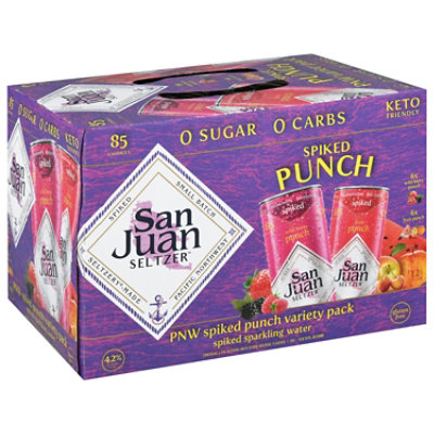 San Juan Seltzer Spiked Fruit Punch Variety Pack In Cans - 12-12 Fl. Oz. - Image 1
