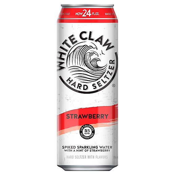 White Claw Strawberry In Cans - 24 Fl. Oz.
