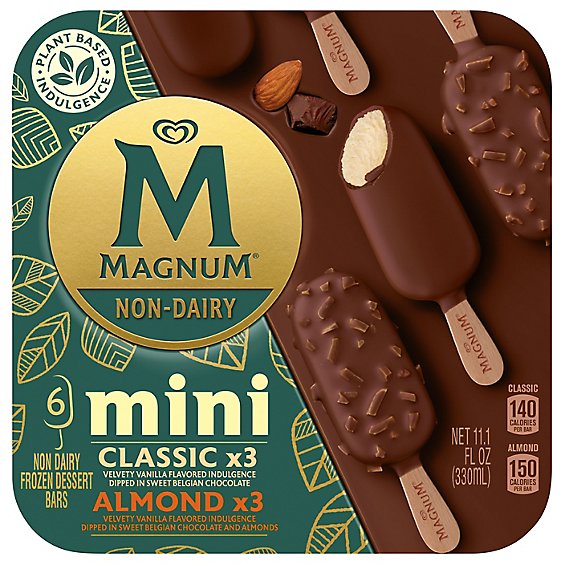 Magnum Non Dairy Mini Ice Cream Variety Pack - 6 Count