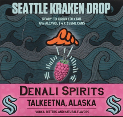 Seattle Kraken Raspberry Lemon Drop Ready-to-drink Cocktail - 4-12 FZ - Image 4