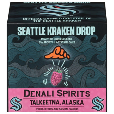 Seattle Kraken Raspberry Lemon Drop Ready-to-drink Cocktail - 4-12 FZ - Image 1