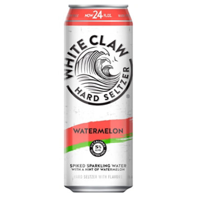 White Claw Watermelon Hard Seltzer In Cans - 24 Fl. Oz.