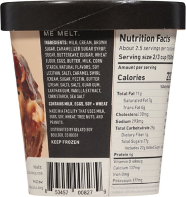 Gelato Boy Gelato Buttercake Caramel - 16 OZ - Image 5