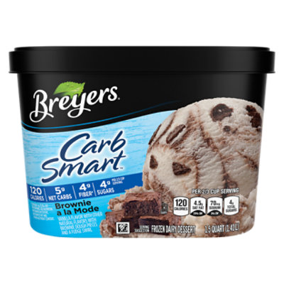 Breyers CarbSmart Brownie A La Mode Frozen Dairy Dessert - 48 Oz - Image 5