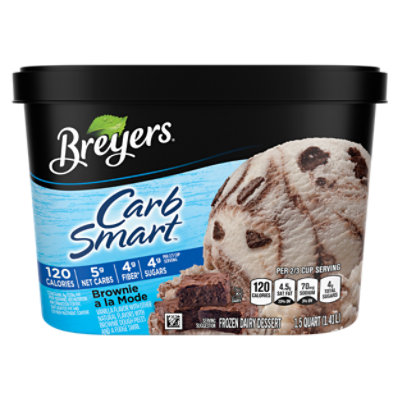 Breyers CarbSmart Brownie A La Mode Frozen Dairy Dessert - 48 Oz - Image 1