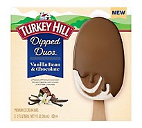 Turkey Hill Vanilla Bean & Chocolate Dipped Bars - 9 FZ