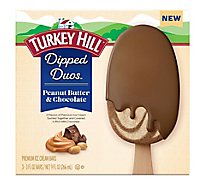 Turkey Hill Peanut Butter And Chocolate Dipped Bars - 9 FZ
