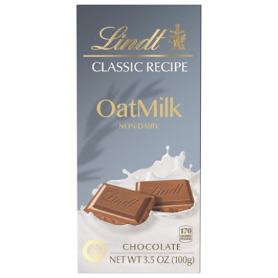 Lindt CLASSIC RECIPE Non-Dairy Oat Milk Plain Chocolate Candy Bar - 3.5 Oz - Image 1