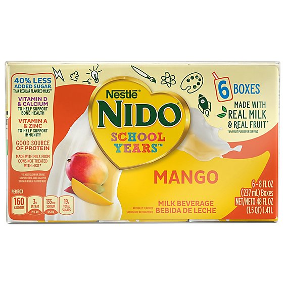 Nido School Years Mango Milk Beverage Box - 6-8 FZ