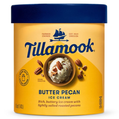 Tillamook Butter Pecan Ice Cream - 48 Oz