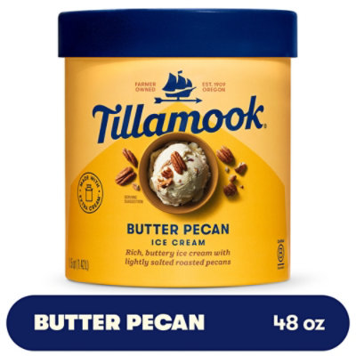 Tillamook Butter Pecan Ice Cream - 48 Oz - Image 1