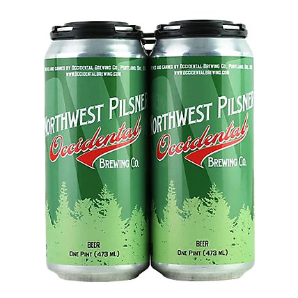 Occidental Nw Pilsner In Cans - 4-16 FZ - Image 1