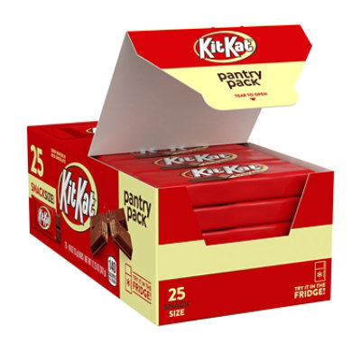 KIT KAT Milk Chocolate Snack Size Wafer Candy Pantry Pack 25 Count - 12.25 Oz