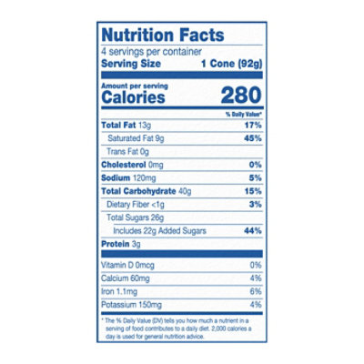 OREO Frozen Dairy Dessert Cones - 4 Count - Image 3