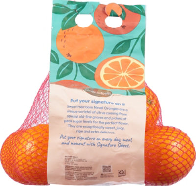 Signature Select/Farms Sweet Heirloom Navel Oranges In Bag - 3 LB - Image 3