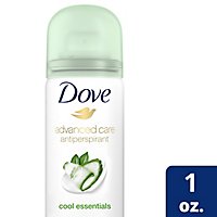 Dove Advanced Care Dry Spray Antiperspirant Cool Essentials - 1 OZ - Image 1