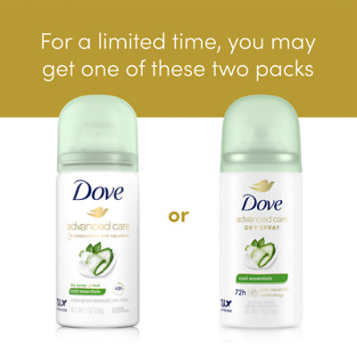 Dove Advanced Care Dry Spray Antiperspirant Cool Essentials - 1 OZ - Image 5