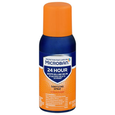 Microban 24 Sanitizing Spray Citrus Scent 2.8 Oz - 2.8 FZ - Image 2