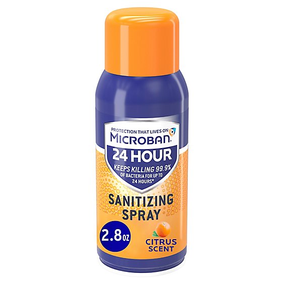 Microban 24 Sanitizing Spray Citrus Scent 2.8 Oz - 2.8 FZ