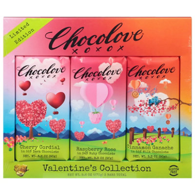 Chocolove Bar Assorted Flavor Valentine Collection - 3-3.2 Oz - Image 3