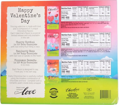 Chocolove Bar Assorted Flavor Valentine Collection - 3-3.2 Oz - Image 6