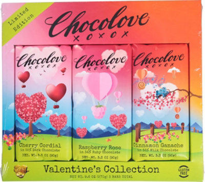 Chocolove Bar Assorted Flavor Valentine Collection - 3-3.2 Oz - Image 2