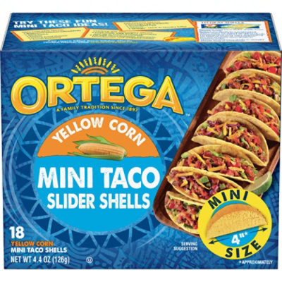 Ortega Mini Taco Slider Yellow Corn Shells 18ct - 4.4 OZ - Image 3