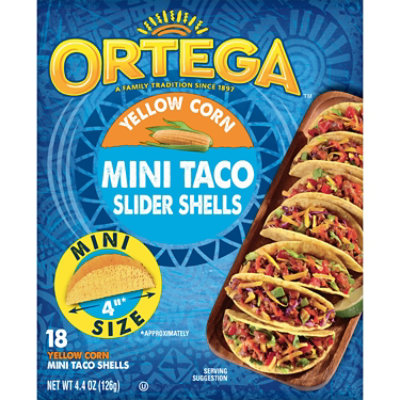 Ortega Mini Taco Slider Yellow Corn Shells 18ct - 4.4 OZ - Image 6