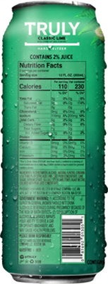 Truly Margarita Style Classic Lime Hard Seltzer - 24 Fl. Oz. - Image 5