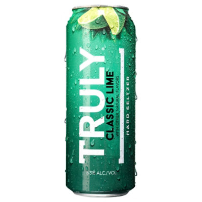 Truly Margarita Style Classic Lime Hard Seltzer - 24 Fl. Oz.