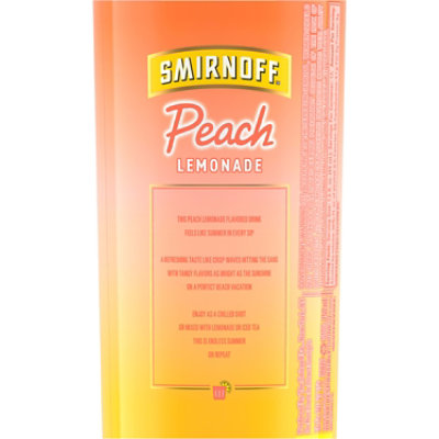 Smirnoff Vodka Infused With Natural Flavors Peach Lemonade - 750 Ml - Image 4