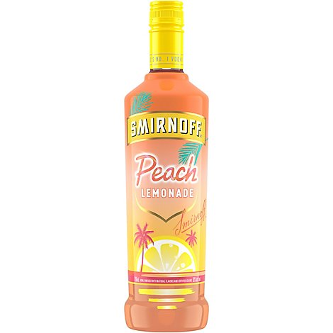 Smirnoff Vodka Infused With Natural Flavors Peach Lemonade - 750 Ml