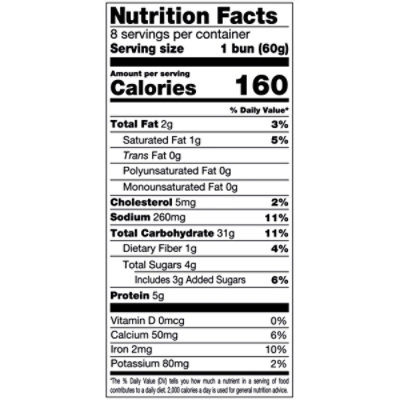 Aunt Millie's Hearth Butter Hamburger Bun - 8 CT - Image 3