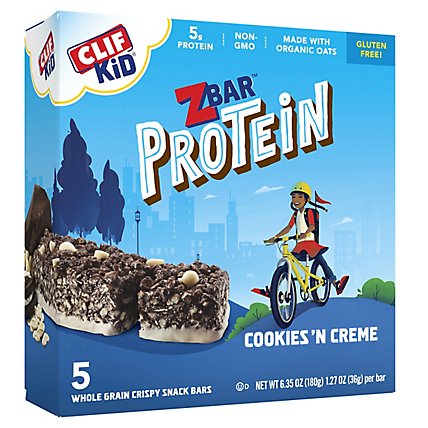 Clif Zbar Protein Cookies N Creme - 5-1.27 OZ - Image 2