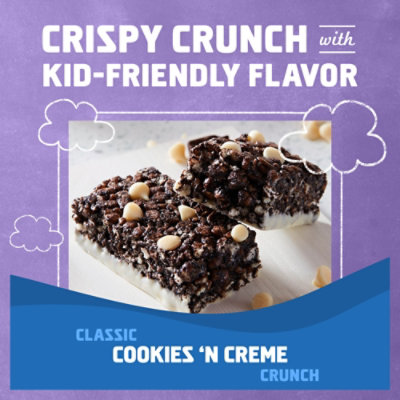 CLIF Kid Zbar Protein Cookies 'n Creme Crispy Snack Bars - 5-1.27 Oz - Image 2