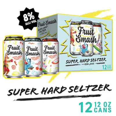 Fruit Smash Super Hard Seltzer In Cans - 12-12 Fl. Oz. - tomthumb