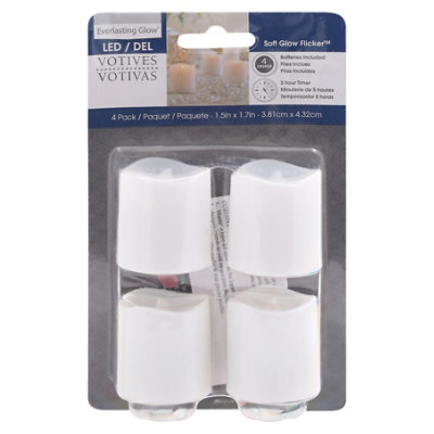 Led Votive Soft Glow - 4 CT - Image 3