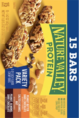 Nature Valley Protein Variety Pack Chewy Bars 15 Count - 21.3 Oz - Image 6