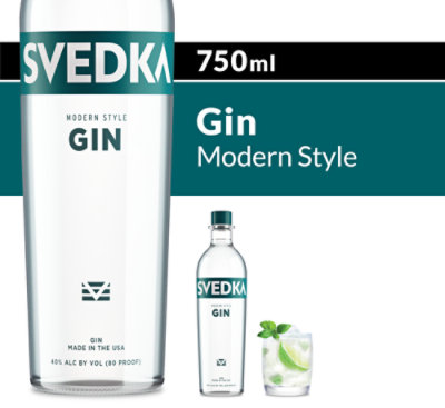 SVEDKA Modern Style Gin 80 Proof - 750 Ml
