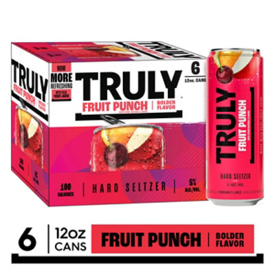 Truly Hard Seltzer Fruit Punch In Cans - 6-12 Fl. Oz. - Image 1