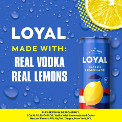 Loyal 9 Lemonade Vodka Cocktail - 4-12 Fl. Oz. - Image 2