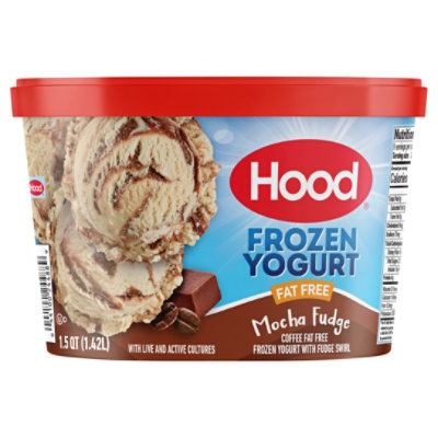 Hood Fat Free Mocha Fudge Frozen Yogurt - 1.5 Quart - Image 3