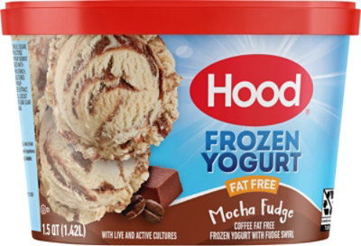 Hood Fat Free Mocha Fudge Frozen Yogurt - 1.5 Quart - Image 6