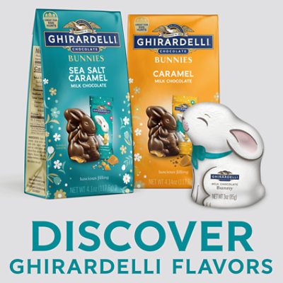 Ghirardelli Milk Chocolate Sea Salt Caramel Bunnies - 4.1 Oz - Image 2