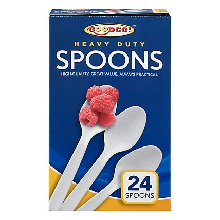 Good Co Plastic Cutlery Spoons - 24 CT - Image 3